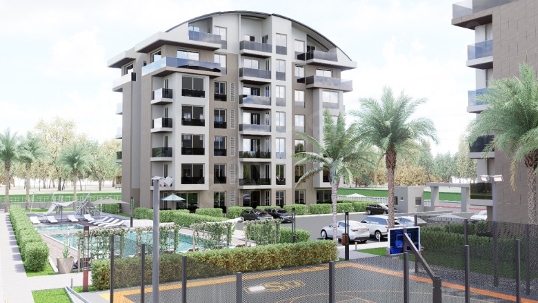 Altıntaş Mah. Aksu Proje Devam Eden | 1+1,2+1,3+1,4+1140.000$ - 460.000$ Resim-1