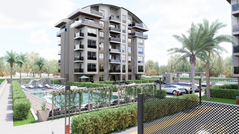 Altıntaş Mah. Aksu Proje Devam Eden | 1+1,2+1,3+1,4+1140.000$ - 460.000$ Resim-4