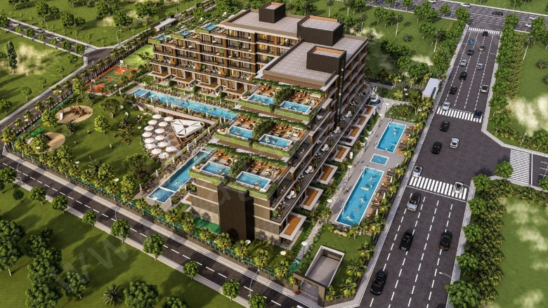 Altıntaş Mah. Aksu Proje Devam Eden | 1+1,2+1,3+1,4+1162.500$ - 465.000$ Resim-1