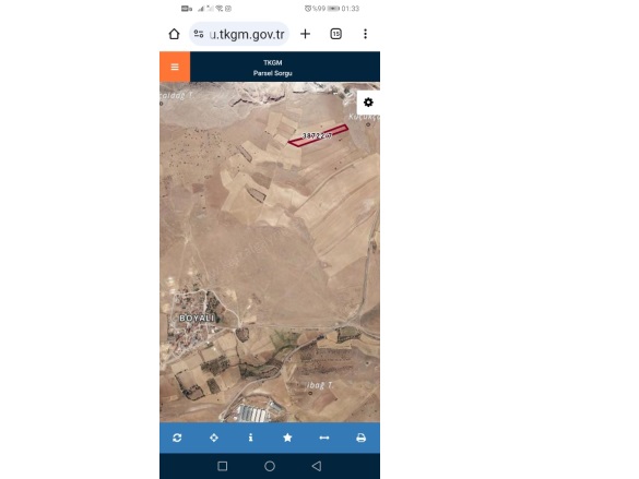 Boyalı Mah. Meram Satılık Tarla |  893M2 225.000Tl İmarlı  Resim-1