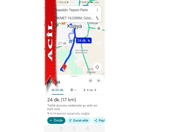 Gödene Mah. Meram Acil Satılık Tarla |  710M2 750.000Tl Resim-5