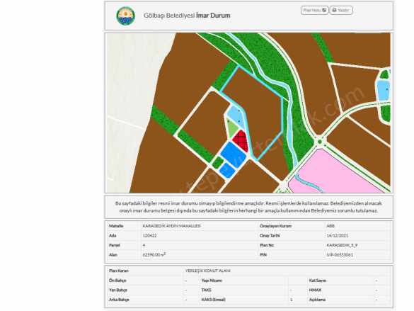 Karagedik Bilkent Etabında Kaçmaz Fırsat Satılık Arsa Gölbaşı Aydın Mah