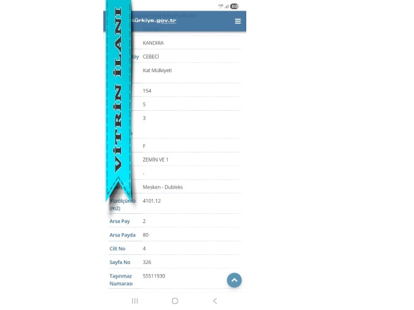 Cebeci Mah. Kandıra Satılık Yazlık |  2+1 Oda | 80M2 4.600.000Tl Eşyalı  | Bahçe Katı | Doğalgaz Sobası | 1 Banyo | 2 Yatak Odası Resim-1