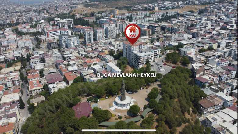 Mevlana Heykelinin Yanında Lüks Ve Bakımlı 7 Katta Manz Keyfi 3+1 Satılık Daire Buca Yaylacık Mah