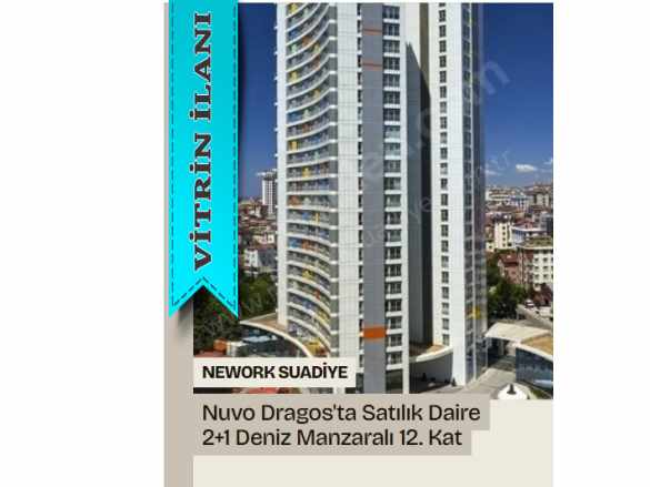 Nuvo Dragos Sitesinde Deniz Manzaralı Satılık Daire Lüks 2+1 Maltepe Cevizli Mah