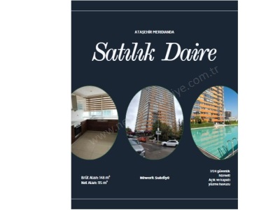 Ataşehir Merıdıanda Satılık Daire Lüks 148 M2 2+1 Barbaros Mah