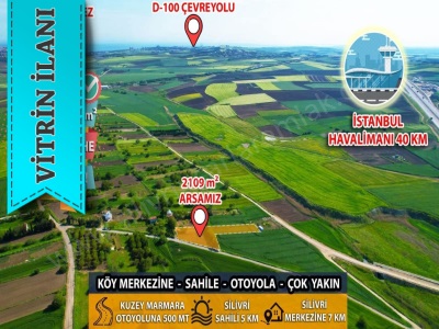 Silivri Fenerköy Mahhallesinde Kömürcü Bağlar Mevkiginde Satılık Tarla 2 110M2 Fener Mah