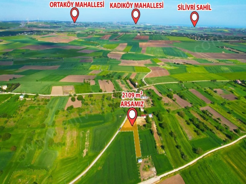 SİLİVRİ FENERKÖY MAHHALLESİNDE KÖMÜRCÜ BAĞLAR MEVKİGİNDE SATILIK TARLA 2.110M2