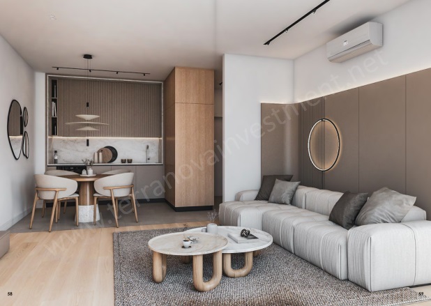 Radanovici Radanovici Satılık Daire |  1+1 Oda | 49M2 97.000€ | Zemin Kat | Klima | 1 Banyo | 1 Yatak Odası Resim-5