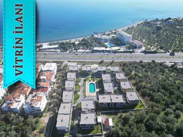 Altınolukta Havuzlu Lux Sitede Denize 100 Mt 4+1 Loft Satılık Villa Edremit Altınoluk Mah