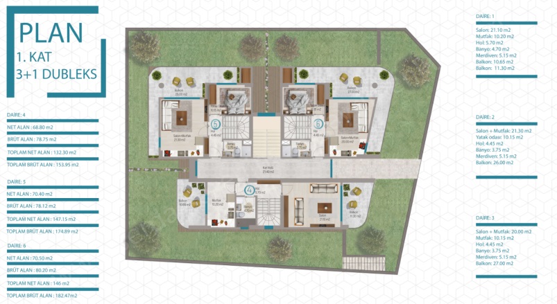Altınoluk Mah. Edremit Satılık Daire |  3+1 Oda | 152M2 9.000.000Tl  Krediye Uygun  | Bahçe Dubleksi | Yerden Isıtma | 3 Banyo | 3 Yatak Odası Resim-4