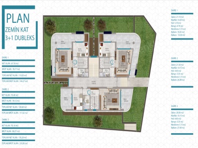 Altınolukta Doğanın İçinde Projeden Fırsat Dublex Ler 3+1 Satılık Daire Edremit Altınoluk Mah