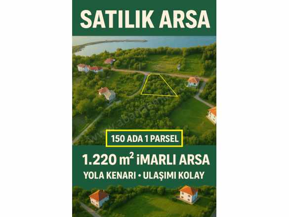 Bağlık Mahallesinde 1220 M2 imarlı Satılık Arsa Merkez Mah Abana Emlak