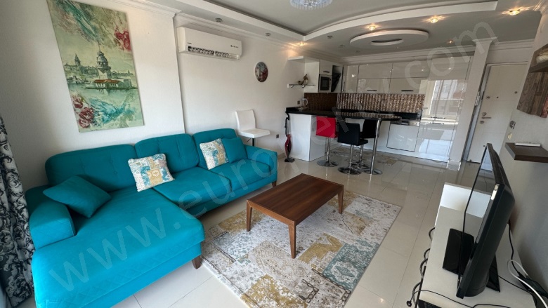 Mahmutlar Mah. Alanya Satılık Daire |  1+1 Oda | 85M2 125.000€ | 4. Kat | Klima Resim-3