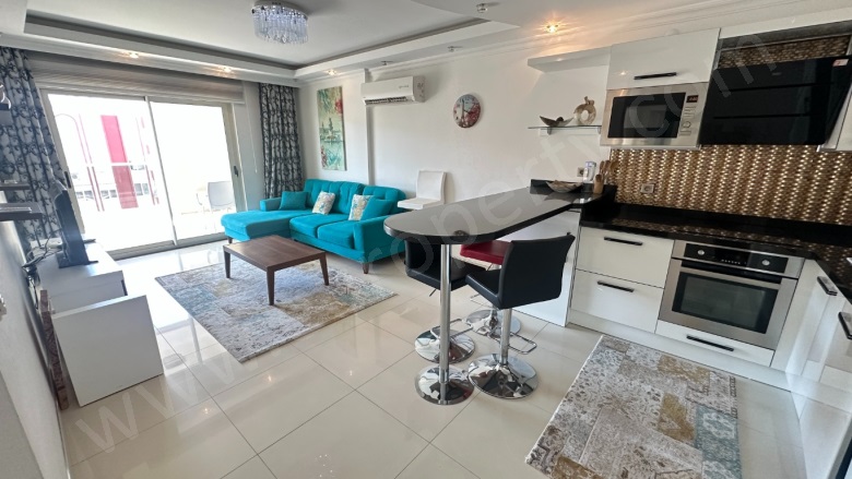 Mahmutlar Mah. Alanya Satılık Daire |  1+1 Oda | 85M2 125.000€ | 4. Kat | Klima Resim-4