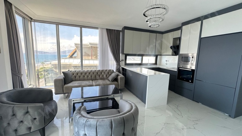 Mahmutlar Mah. Alanya Satılık Daire |  2+1 Oda | 100M2 265.000€ | 6. Kat | Klima | 1 Banyo | 2 Yatak Odası Resim-5