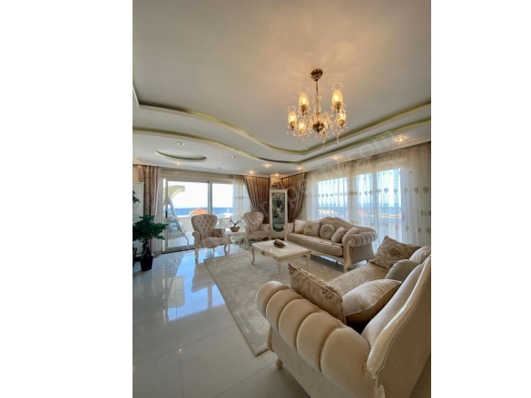 Mahmutlar Mah. Alanya Satılık Daire |  3+1 Oda | 300M2 590.000€ Eşyalı  | Dubleks | Yerden Isıtma | 2 Banyo | 3 Yatak Odası Resim-2