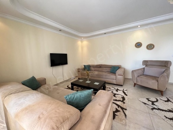 Mahmutlar Mah. Alanya Kiralık Daire |  2+1 Oda | 115M2 Aylık 20.000Tl Eşyalı  | Klima | 2 Banyo | 1 Yatak Odası Resim-3