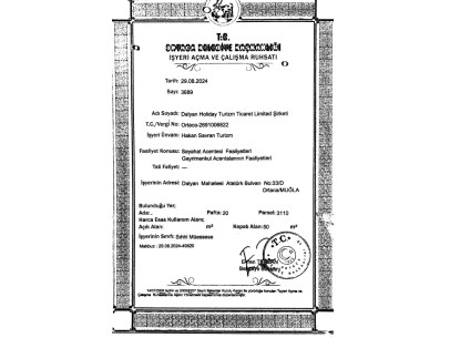 İŞYERİ ÇALIŞTIRMA RUHSATNAMESİ