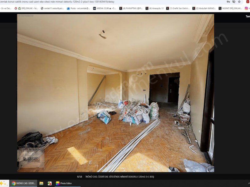 İSTANBUL KADIKÖY İnönü Cad. Site İçerisinde Mimari Dekorlu, Balkonlu 120 m² 2+1