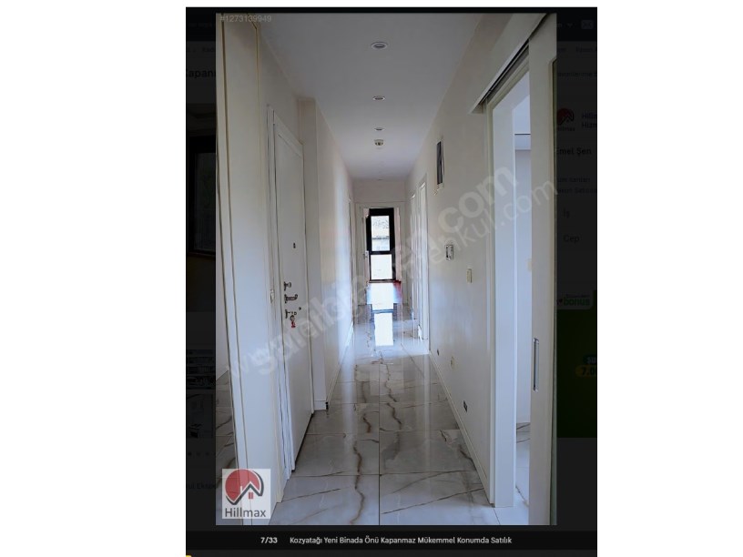 İSTANBUL KADIKÖY Kozyatağı Yeni Binada Önü Kapanmaz Mükemmel Konumda Satılık