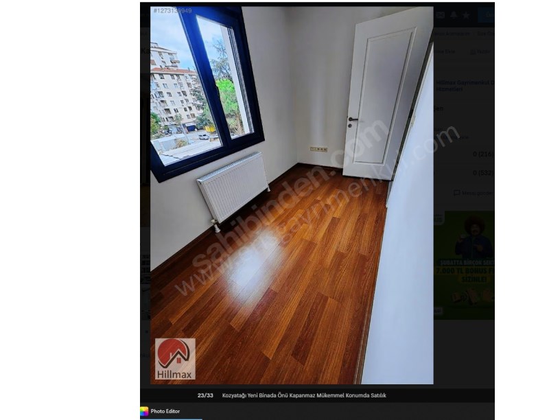 İSTANBUL KADIKÖY Kozyatağı Yeni Binada Önü Kapanmaz Mükemmel Konumda Satılık