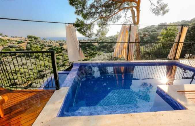 Antalya Kaş Mobilyalı Eşyalı Villa 2+1 Satılık Daire Ağullu Mah