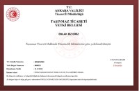 TAŞINMAZ TİCARETİ YETKİ BELGEİ