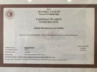 TAŞINMAZ TİCARETİ YETKİ BELGESİ