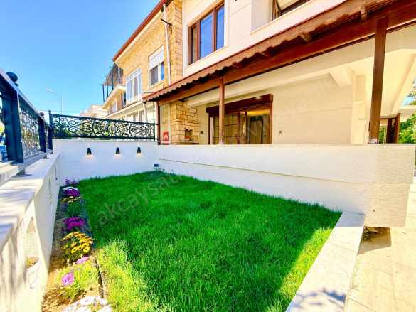 ▀Körfezden▄Denize 50 Metre ▀Şömineli içi Full Yapılı 3+1 Satılık Villa Edremit Zeytinli Mah