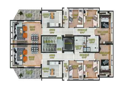 House For Sale in  Turkey, Tokat, Turhal, Downtown , 3+1 Room, 135 m2