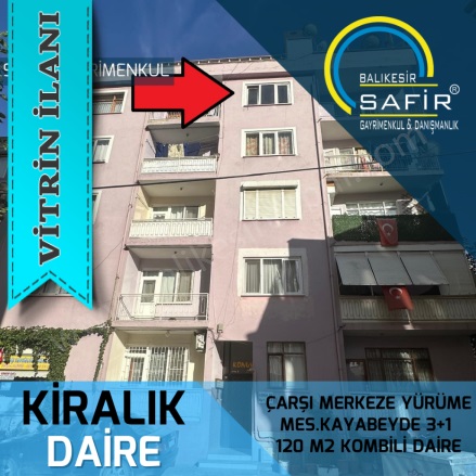 2.Oruçgazi Karesi Kiralık Daire |  3+1 Oda | 120M2 Aylık 16.500Tl | 5. Kat | Kombi | 1 Banyo | 3 Yatak Odası Resim-1
