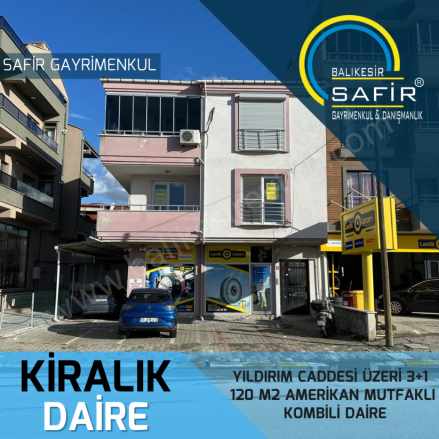 Balıkesir Kiralık Daire Safir Den Yıldırım Cad Üzeri 3+1 120 M2 Amerikan Mutfaklı Kombili Altıeylül 2 Gündoğan