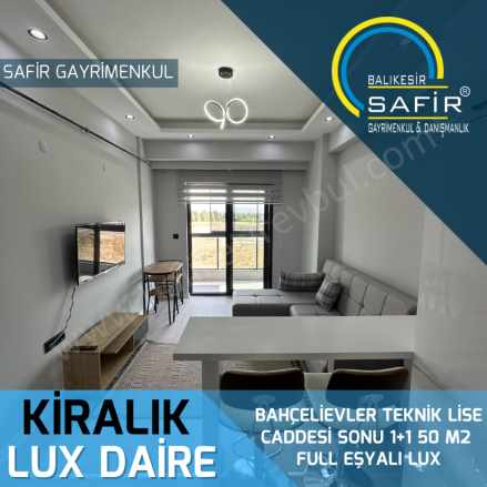 Balıkesir Kiralık Daire Safir Den Bahçelievler Teknik Lise Caddesi Sonu 1+1 50 M2 Full Eşyalı Lux Altıeylül