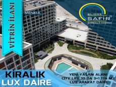 BALIKESİR KİRALIK DAİRE SAFİR DEN YENİ YAŞAM ALANI CİTY LİFE 10 DA 3+1 174 M2 LUX ARAKAT DAİRE