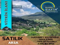 BALIKESİR SATILIK ARSA SAFİR DEN DURSUNBEY KÜÇÜKLERDE DOĞA İÇİNDE TREN İSTASYONLU 3.495 M2 ARSA
