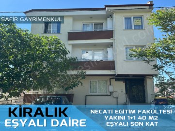 BALIKESİR KİRALIK DAİRE SAFİR DEN NECATİ EĞİTİM FAKÜLTESİ YAKINI 1+1 40 M2 EŞYALI SON KAT 