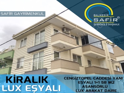 Balıkesir Kiralık Daire Safir Den Cengiztopel Cd Yanı Eşyalı 1+1 58 M2 Asansörlü Lux Arakat Altıeylül Hasanbasri Çantay