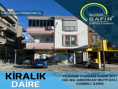 Balıkesir Kiralık Daire Safir Den Yıldırım Cad Üzeri 3+1 120 M2 Amerikan Mutfaklı Kombili Altıeylül 2 Gündoğan