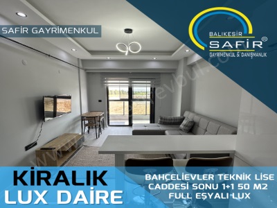 Balıkesir Kiralık Daire Safir Den Bahçelievler Teknik Lise Caddesi Sonu 1+1 50 M2 Full Eşyalı Lux Altıeylül