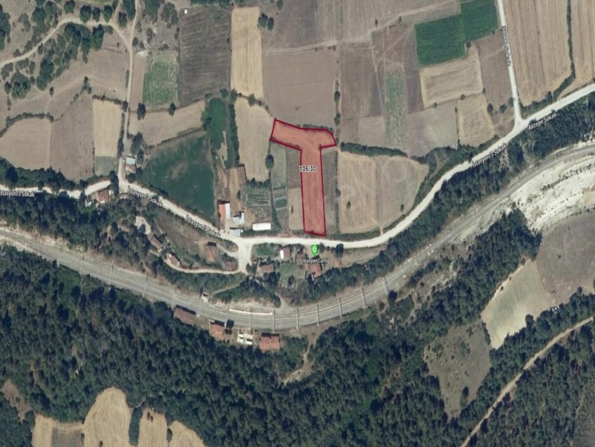 BALIKESİR SATILIK ARSA SAFİR DEN DURSUNBEY KÜÇÜKLERDE DOĞA İÇİNDE TREN İSTASYONLU 3.495 M2 ARSA