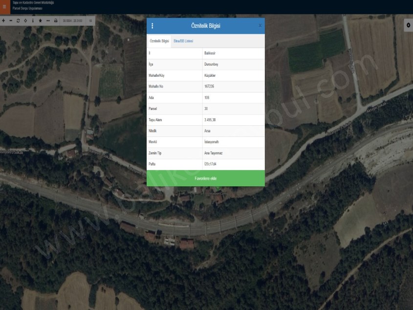 BALIKESİR SATILIK ARSA SAFİR DEN DURSUNBEY KÜÇÜKLERDE DOĞA İÇİNDE TREN İSTASYONLU 3.495 M2 ARSA