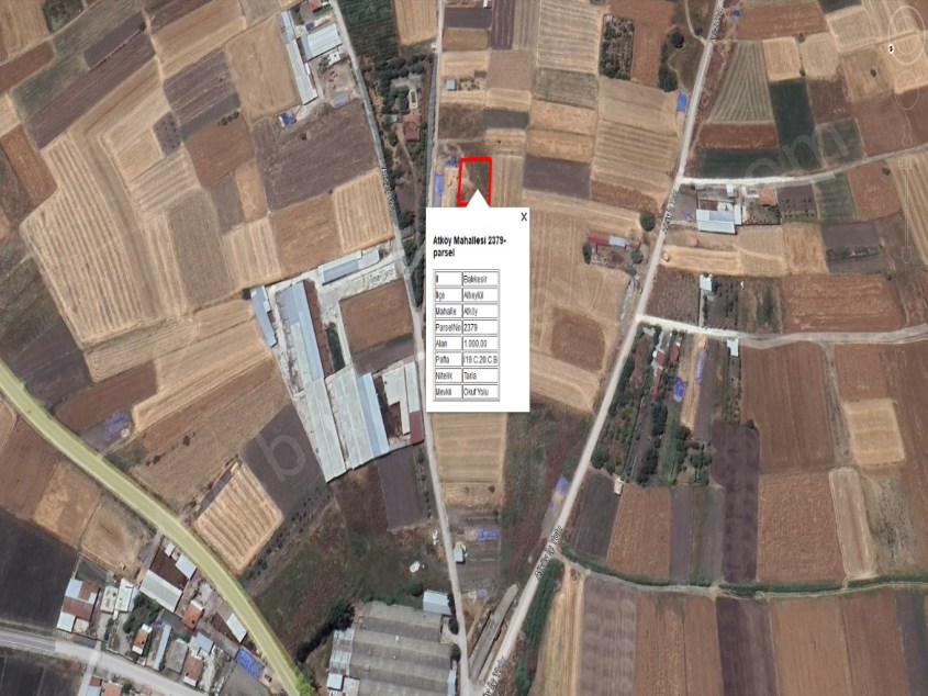 BALIKESİR SATILIK TARLA SAFİR DEN ATKÖYDE YOLA YAKIN 1000 M2 MÜSTAKİL TAPULU YATIRIMLIK TARLA