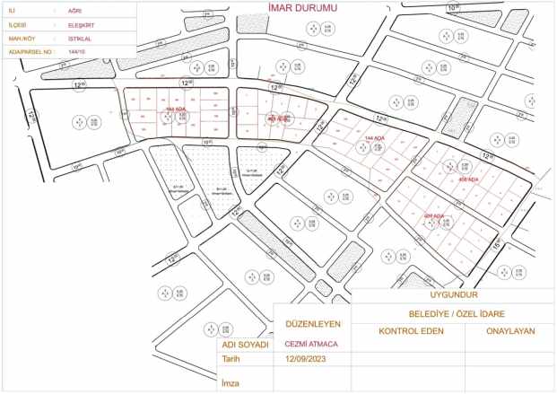 istiklal Mahallesinde Satılık Arsa imarlı ifrazlı Müstakil Parseller Eleşkirt Mah
