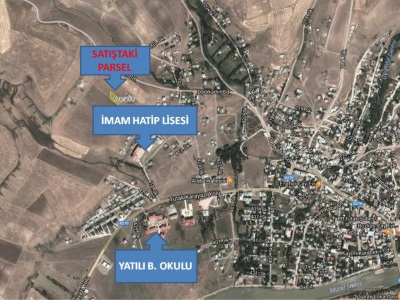 İmam Hatip Lisesinin Yanında 1400 M2 Köşebaşı Satılık Arsa Parsel Tutak