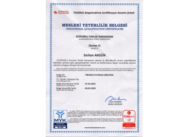 MESLEKİ YETERLİK BELGESİ SEVİYE 5