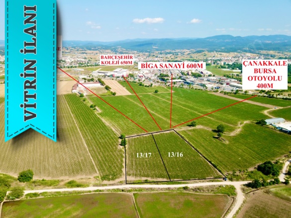 Merkez Biga Satılık Tarla |  11678M2 10.500.000Tl Resim-2