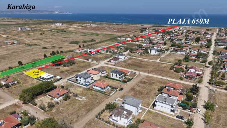 1 800Mlik Yeşil Alana Komşu 298M Batı Cephe Satılık Arsa Biga Gümüşçay Denizatı Emlak