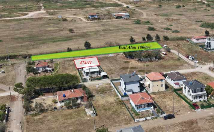 1 800Mlik Yeşil Alana Komşu 298M Batı Cephe Satılık Arsa Biga Gümüşçay Denizatı Emlak