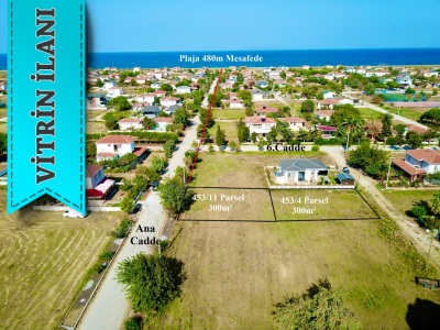 Denizatı Sitesi Ana Cadde Üzeri 600M2 Çift Yola Cephe Satılık Arsa Biga Gümüşçay